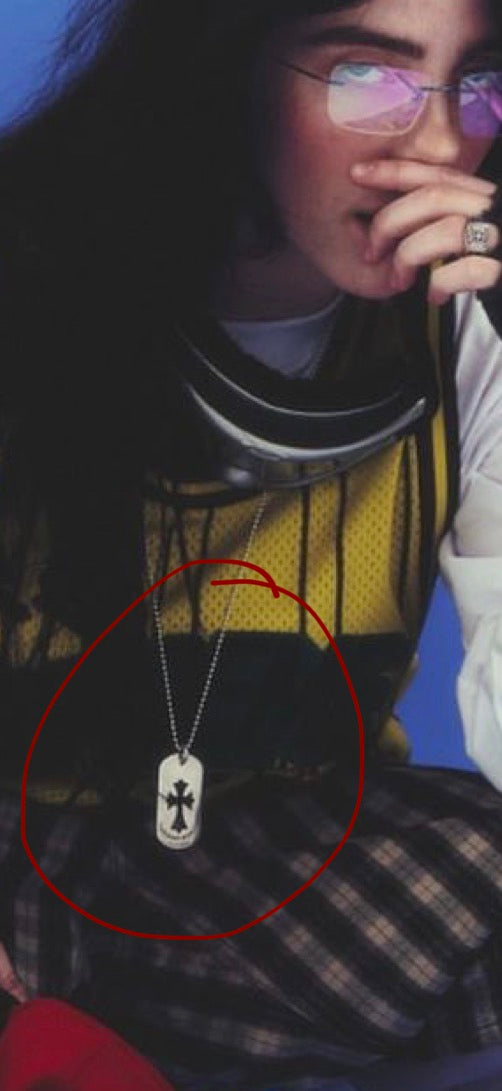 Billie eilish inspired CH dogtag stainless steel similar worn by Billie