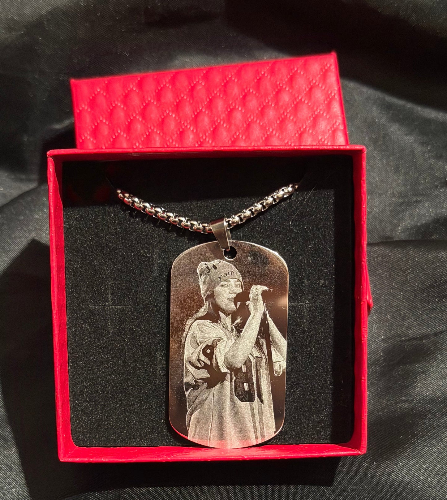 Billie eilish inspired dogtag- double sided cute available for pre order