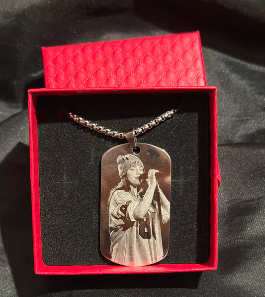 Billie eilish inspired dogtag- double sided cute available for pre order