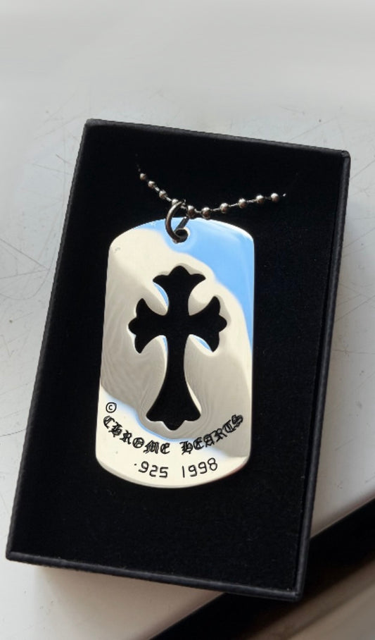 Billie eilish inspired CH dogtag stainless steel similar worn by Billie