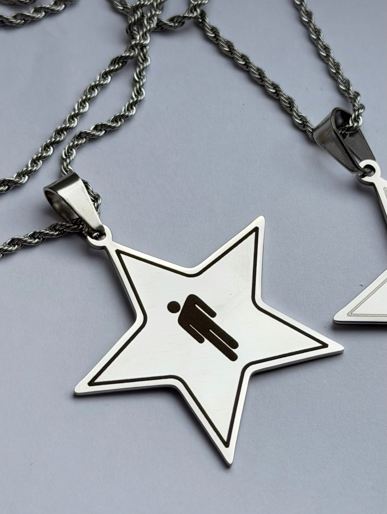Billie eilish star necklace blohsh cute stainless steel