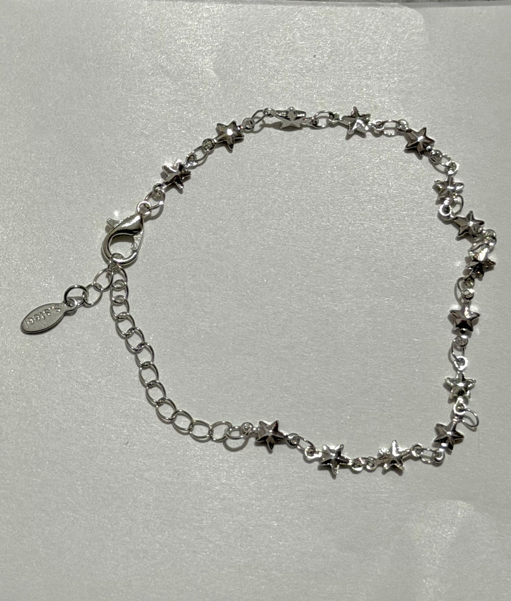 Stainless steel star adjustable minature star bracelet cute