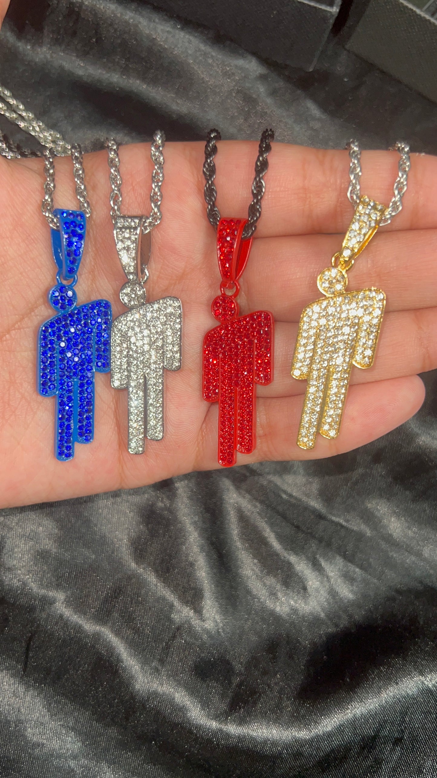 Billie eilish red blohsh necklace bigger and better quality remodel version