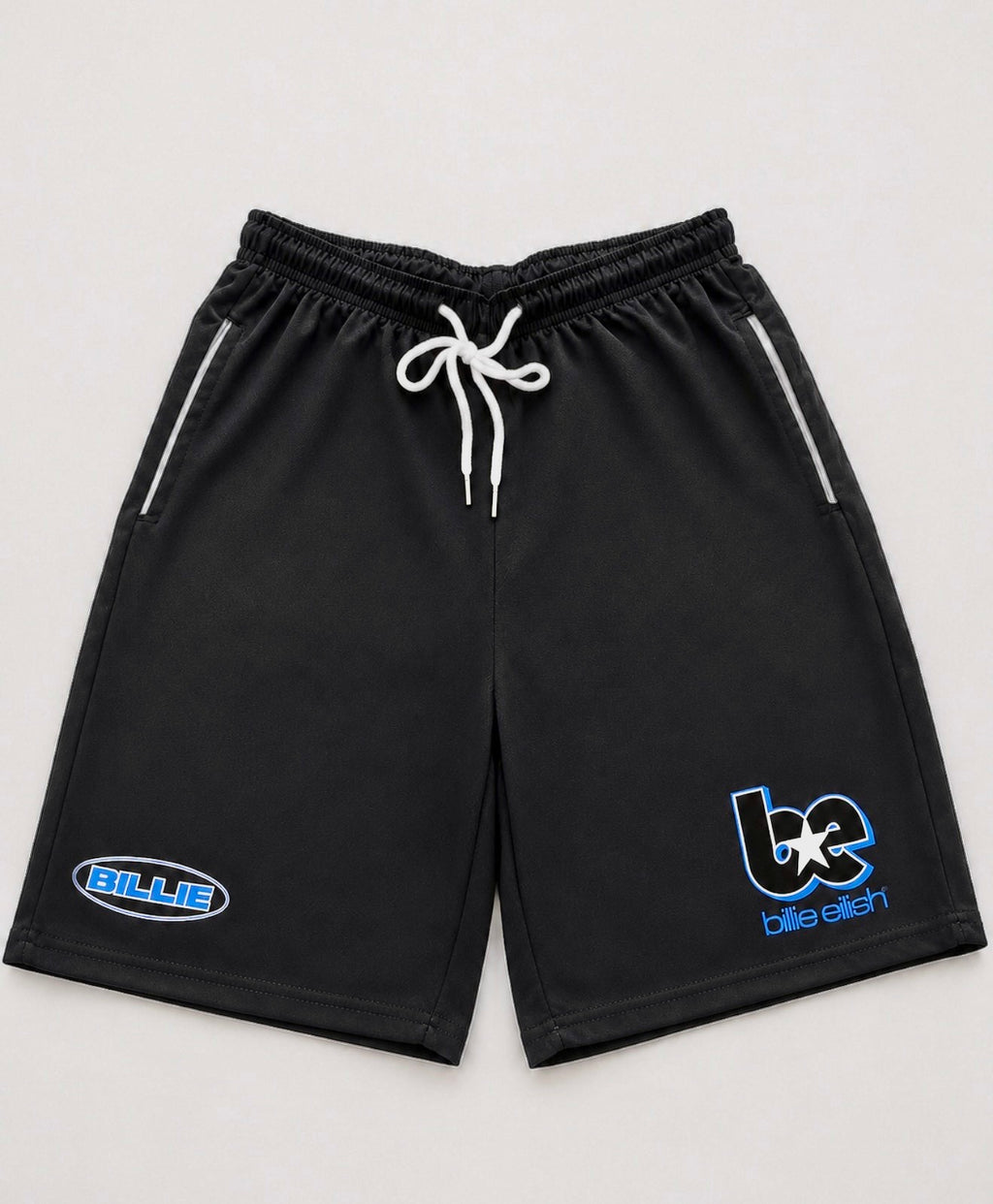 Billie Eilish BE shorts Black and Blue All sizes available with pockets