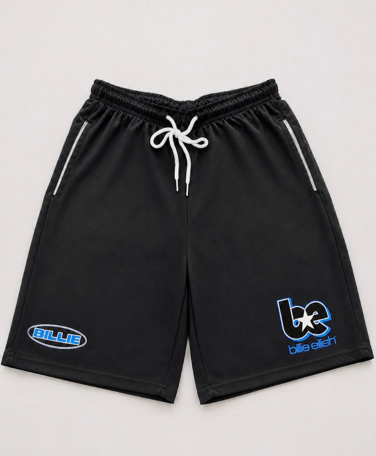 Billie Eilish BE shorts Black and Blue All sizes available with pockets