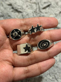 Billie Eilish Inspired 4 PC set stainless steel adjustable rings