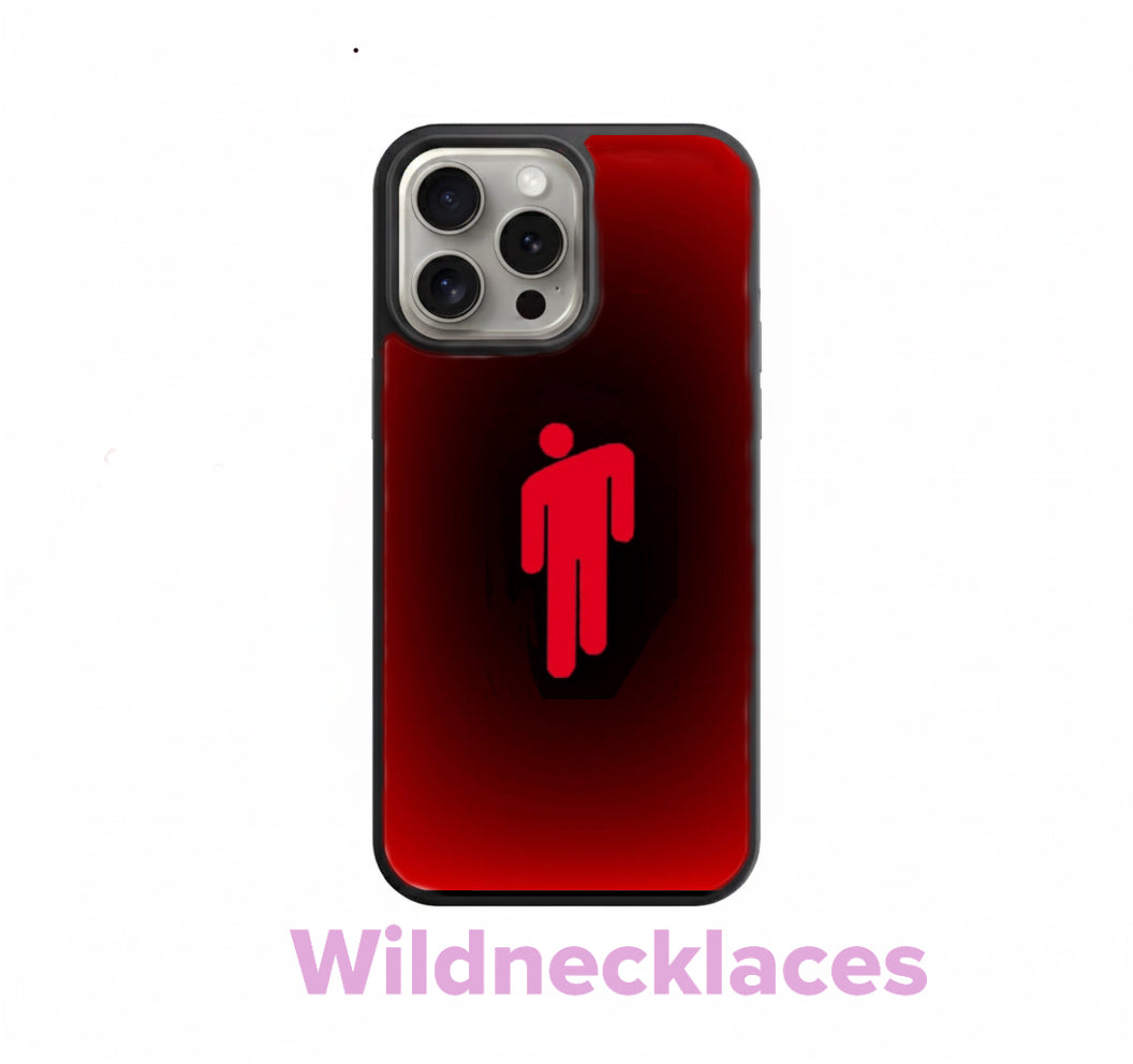 Cute dark red BE phone case all phone case options available