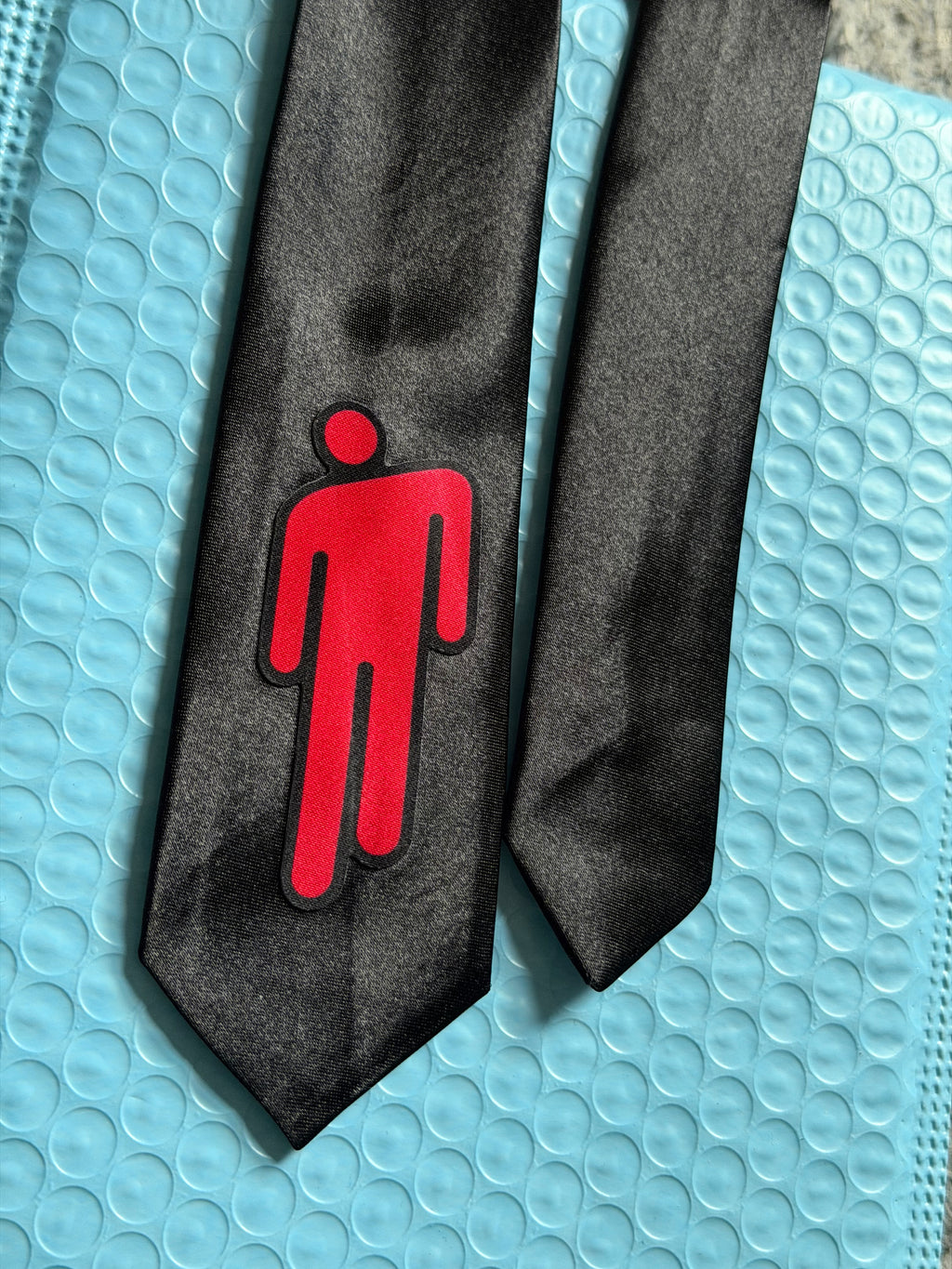 Billie Eilish Blohsh Red Embroidered HMHAS tie
