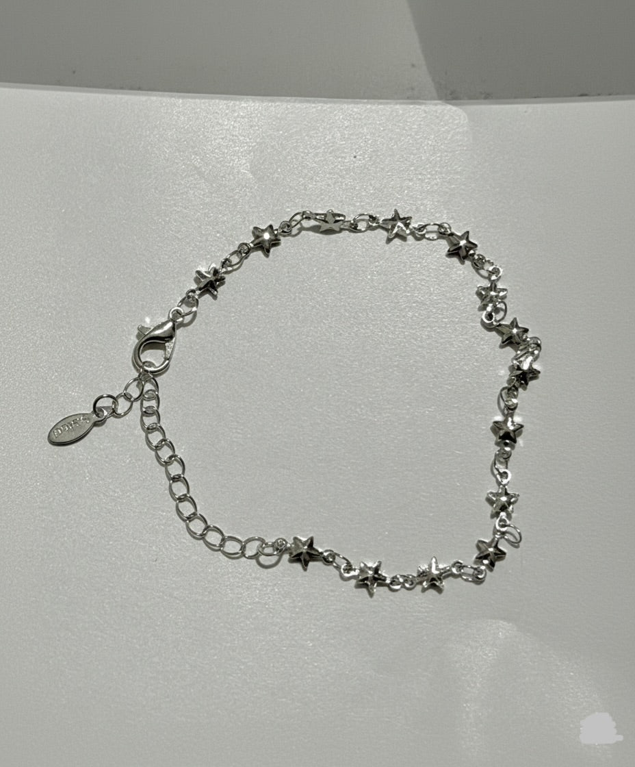 Stainless steel star adjustable minature star bracelet cute
