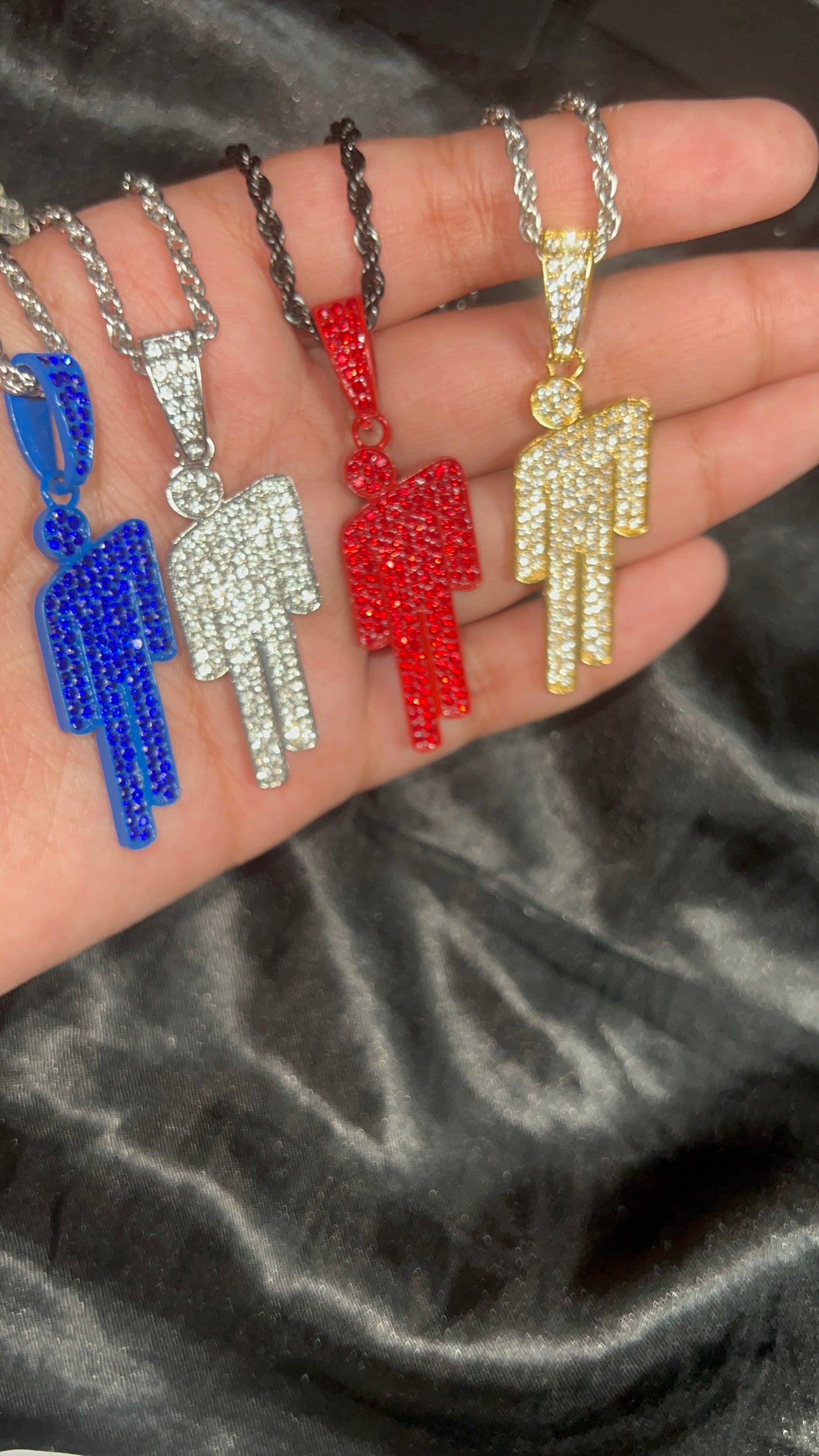 Billie eilish red blohsh necklace bigger and better quality remodel version