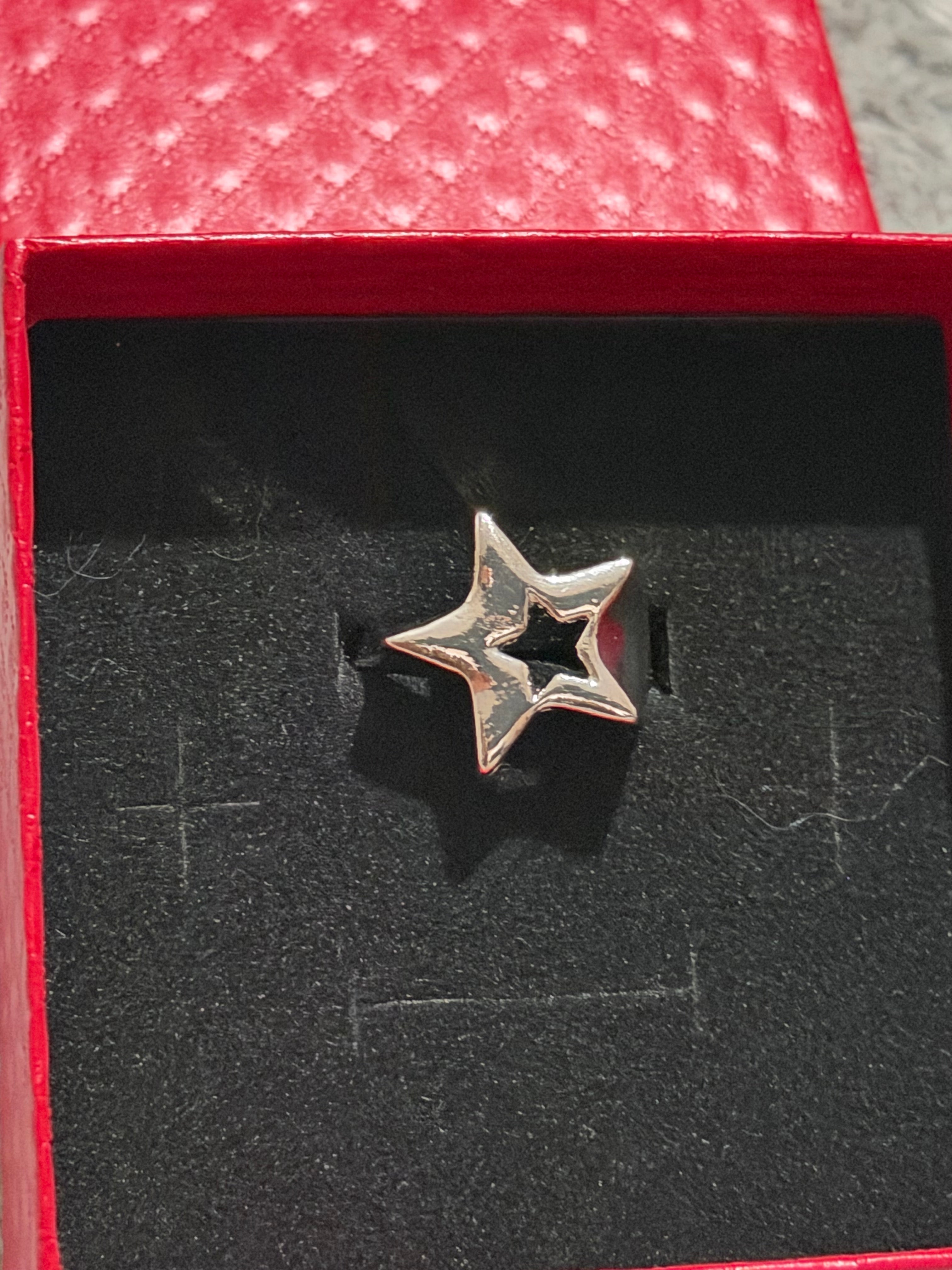 inspired star ring stainless steel adjustable