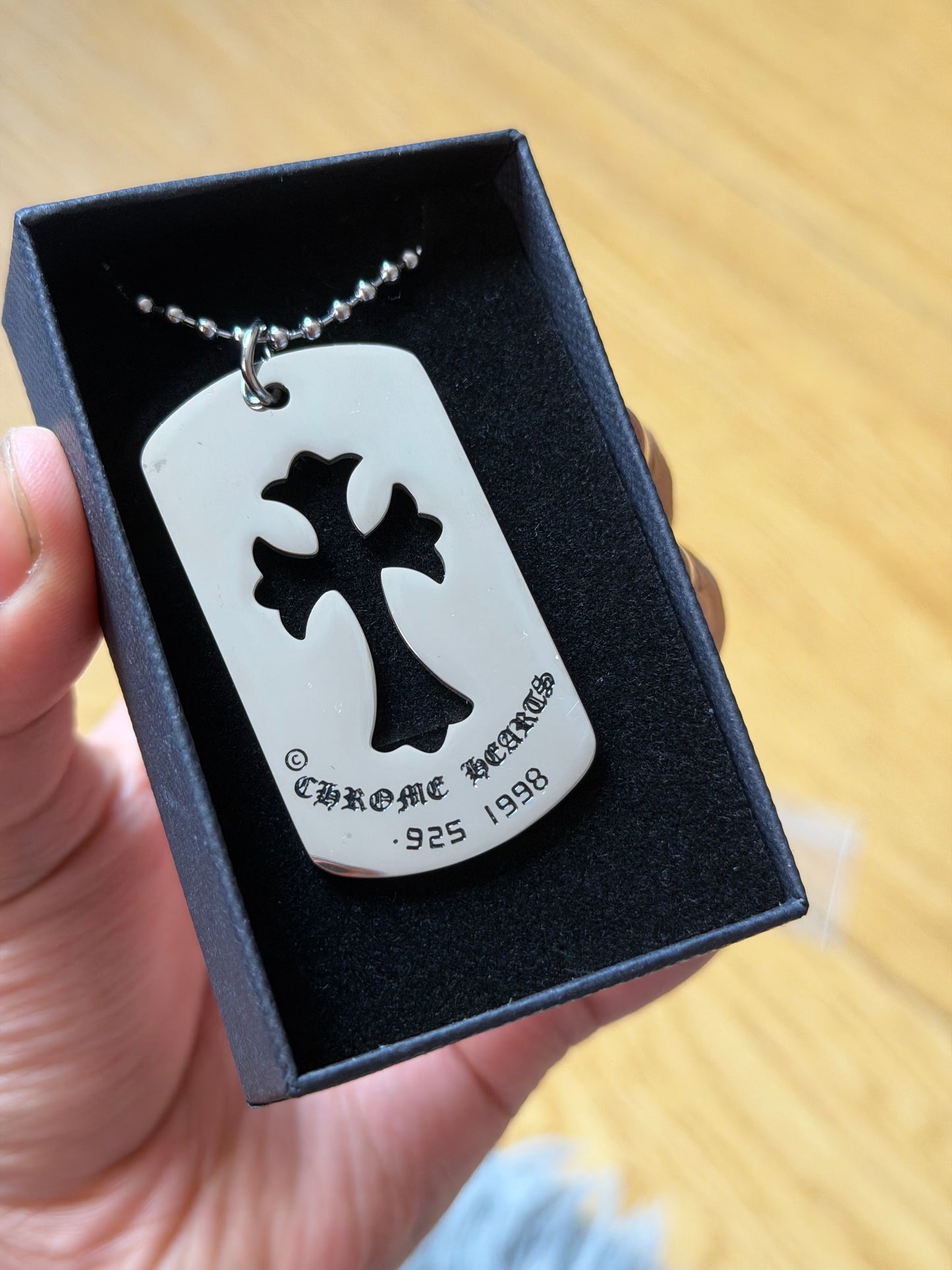 Billie eilish inspired CH dogtag stainless steel similar worn by Billie