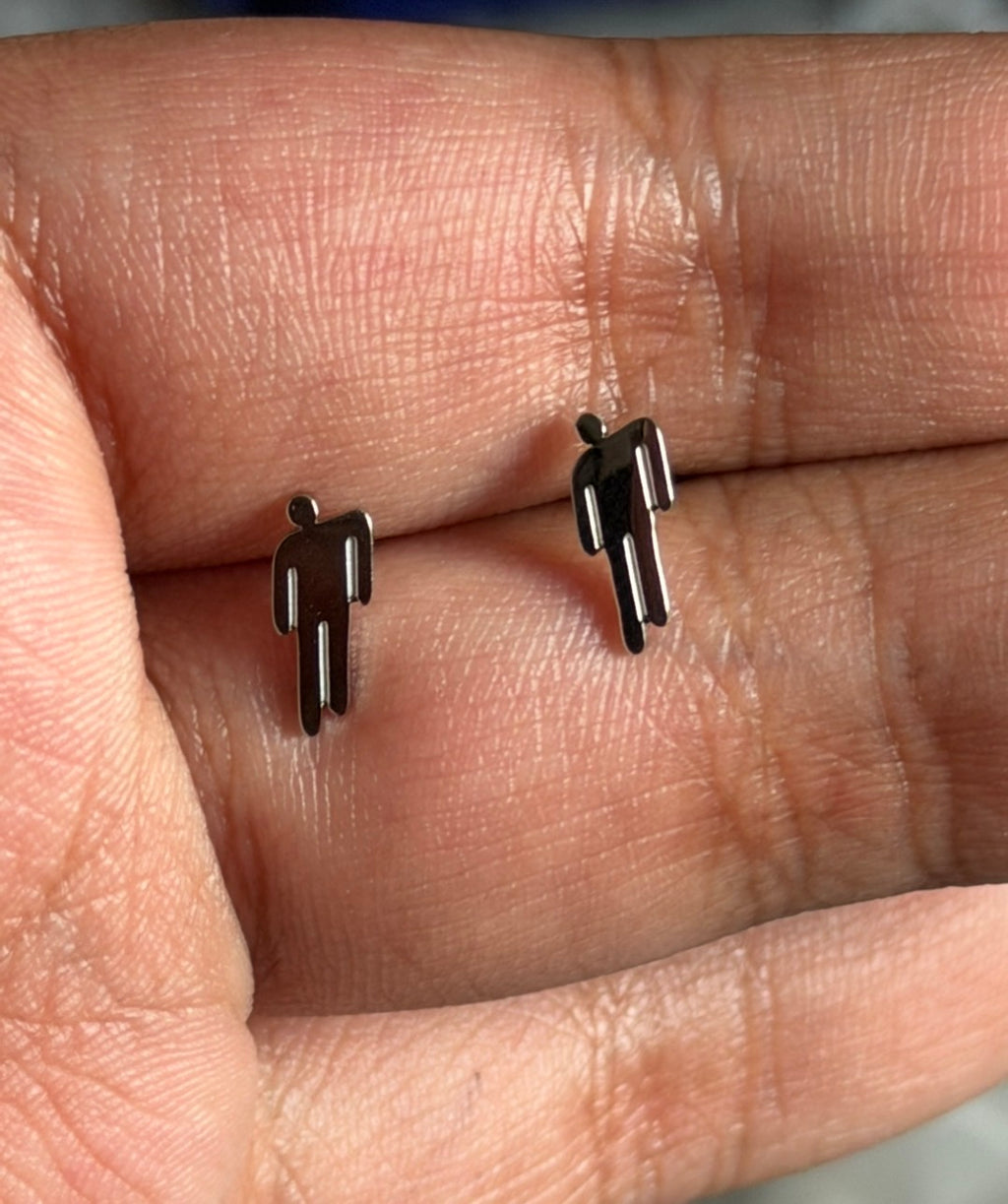 Billie Eilish Stud earings stainless steel same size as OG non tarnishing shiny