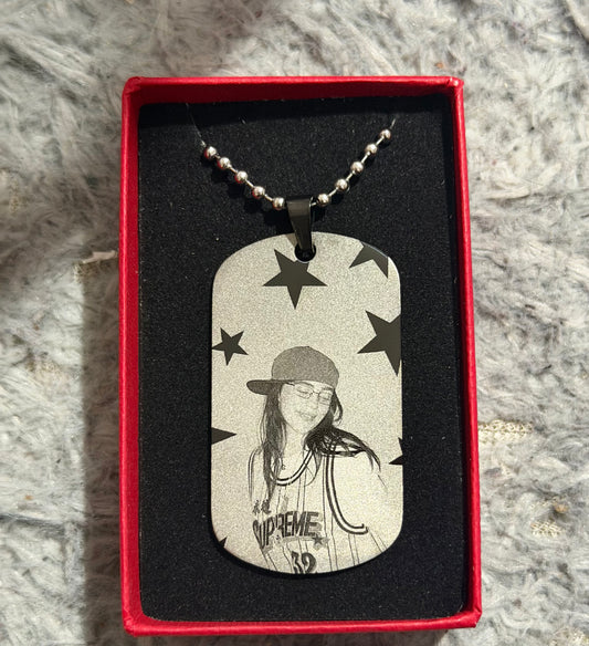 Billie eilish inspired dogtag- double sided cute available for pre order