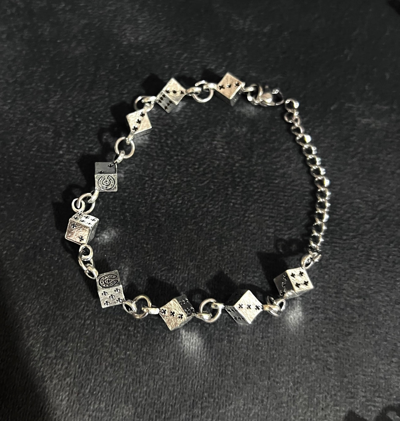 Dice bracelet stainless steel now available