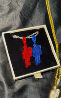 Billie Eilish Ilomilo bundle x2 1x blue and 1x Red blohsh necklace really cute