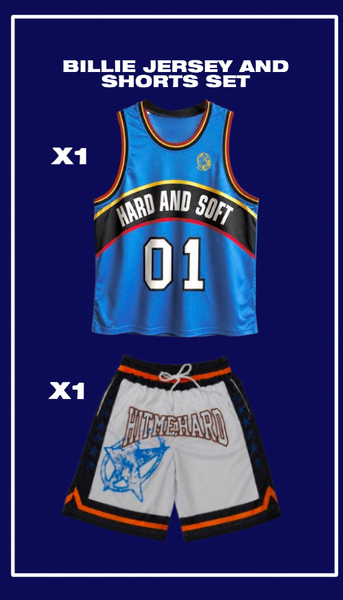 Billie Eilish Jersey And Shorts Set 1X Jersey 1X shorts comes with billie polaroids
