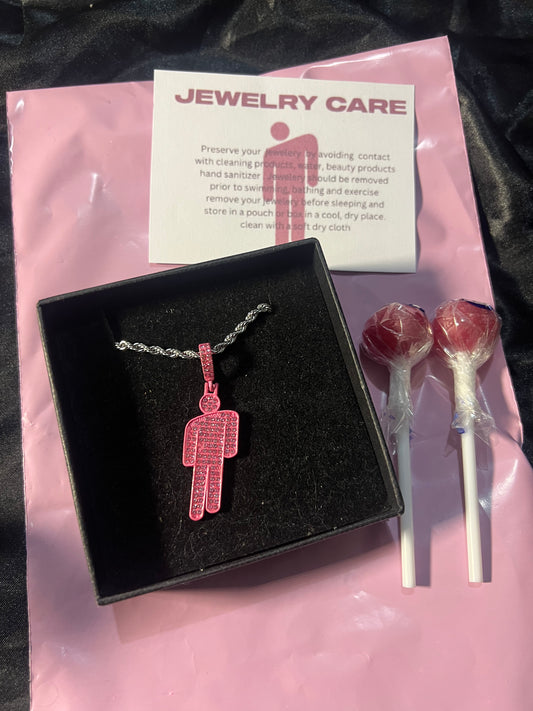 Billie Eilish - Hit Me Hard And Soft Necklace - Pink