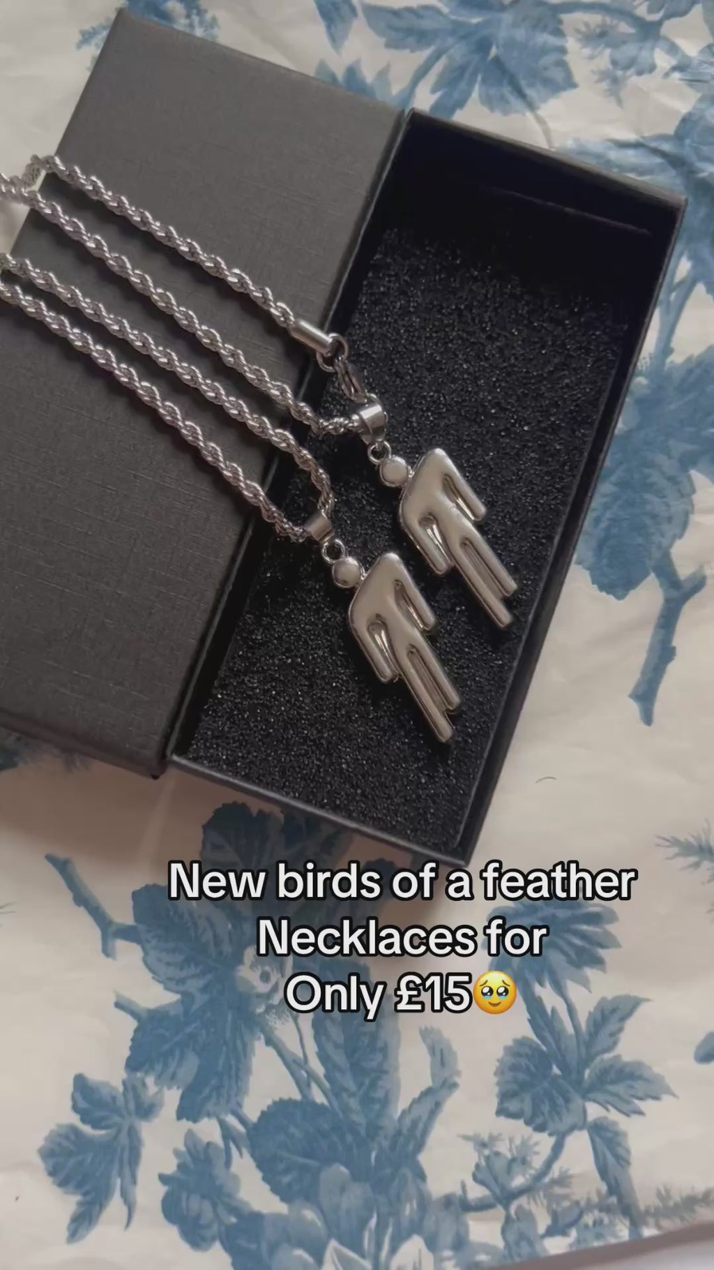 New birds of a feather necklaces pair of 2 birds of a feather we should stick together